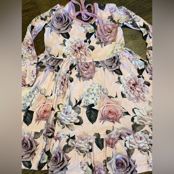 Bamboo Toddler 2T Lot of 4 Posh Peanut Ruffled Pajama Bums & Roses Romper Dress - Picture 10 of 14